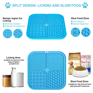 <span class=keywords><strong>Pet</strong></span> Silicone Slow Feeding Mat Hot Sale Atacado New Style Bottom Non-slip Design Alivia <span class=keywords><strong>Dog</strong></span> Ansiedade Slow Feeding <span class=keywords><strong>Bowl</strong></span> - Product Image 4