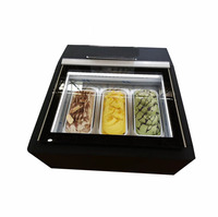 Vitrine Réfrigérée Commerciale Portable 110V 220V pour Mini Glaces, Gelatos et Gâteaux – Petit Réfrigérateur de Présentation pour Sucettes Glacées