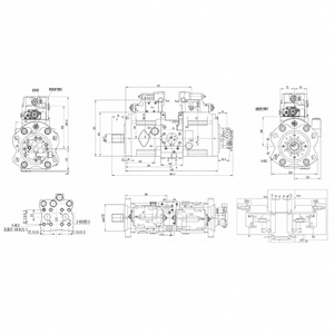 ปั๊มหลักรถขุด K5V140DTP-OE01-17T Pv15 ไฮดรอลิกแบบยืดหดได้ พร้อมปั๊ม SK330-8 SK350-8 ปั๊มไฮดรอลิกสำหรับ - Product Image 4