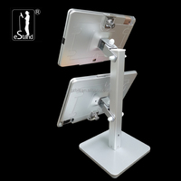 Support de tablette POS à double écran de sécurité pour magasin EStand, kiosque avec enceinte de sécurité pour Apple iPad 10.2/11/13 Air Pro