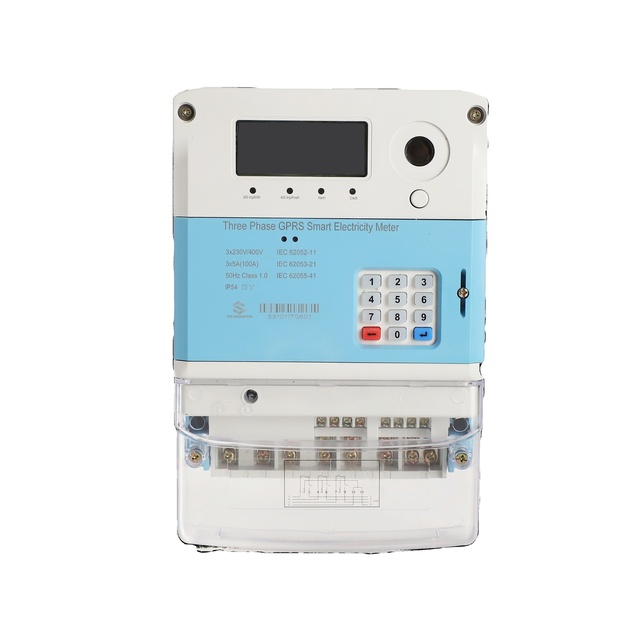 Smart Prepaid Electric 3 Phase GPRS Electricity Digital kwh Meter Energy Meters