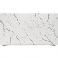 Échantillon Gratuit 100% Quartz Artificiel Vietnamien Calacatta Laza Grande Dalle 20mm Moderne pour Hôtels, Plans de Travail de Cuisine et Meubles de Salle de Bain