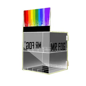 Fabriek Odm/Oem Acryl Pro-Tank Display Rack Elektronische Verstuiver Vitrine Kast Led Licht Display Stand