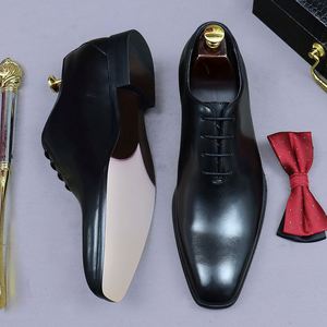 Handmade Cowhide Leather Men's Shoes High-end Genuine Cowhide Leather, Lightweight and Breathable, Business Formal Dress Shoes - Product Image 2