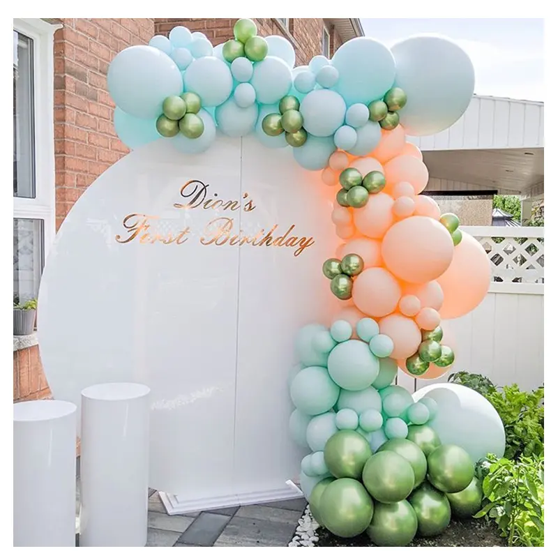 Sommer frische Makkaroni blau Ballon Set Ins Hochzeit Geburtstags feier Thema Dekoration Latex Party Luftballons Arch Garland Kit