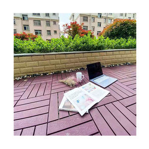 Azulejo de cubierta compuesto impermeable de grano de madera de plástico - Product Image 3