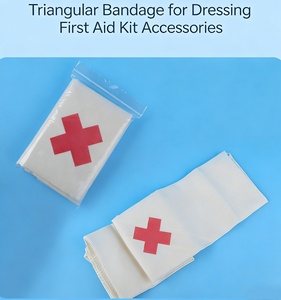 Bandage triangulaire en coton médical pour <span class=keywords><strong>formation</strong></span> aux premiers secours, attelle d'urgence pour bras, fixation <span class=keywords><strong>de</strong></span> fracture, bandage respirant en gaze non tissée - Product Image 4