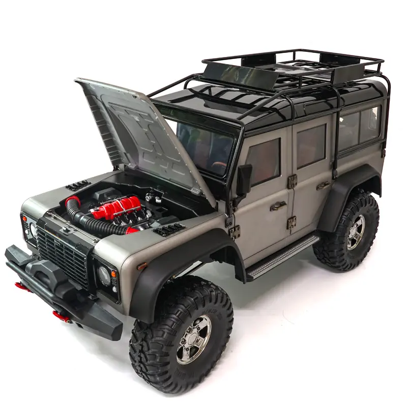HG P411 1/10 2.4G 4WD 16CH Defend RC Car Electric Rock Crawler Off-Road D110 ARTR Trail Truck Brushed Motor Climbing Vehicle