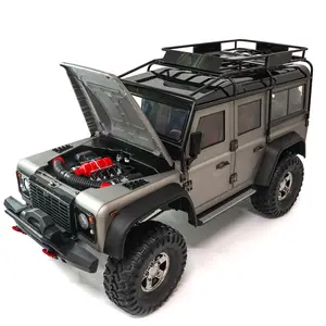 HG P411 1/10 2.4G 4WD16CHディフェンダーRCカーエレクトリックロッククローラーオフロードD110ARTRトレイルトラックブラッシュドモータークライミングビークル