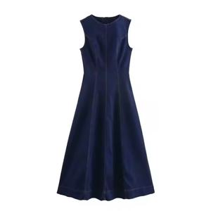 Nouvelle Robe Slim Tendance en Coton Vintage pour l'Été – Robe en Jean Personnalisée pour Femme - Product Image 2