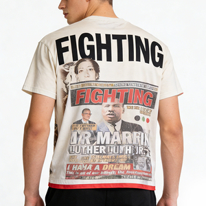 เสื้อยืดสตรีทแวร์พิมพ์ลายตามสั่ง หนัก 300 กรัม ผ้าฝ้าย 100% ทร<span class=keywords><strong>ง</strong></span>โอเวอร์ไซส์ ทร<span class=keywords><strong>ง</strong></span>บ็อกซี่ พิมพ์ลายกราฟิกด้วยเทคนิค DTG ล้างสีแบบแอซิดวอช ลายการ์ตูน - Product Image 2