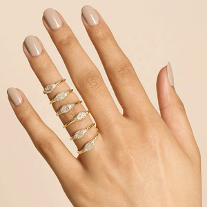 Gemnel 925 bạc trang sức Nhà cung cấp 14k vàng vermeil kim cương Mini signet Pinky ban nhạc thiết kế chiếc nhẫn - Product Image 6