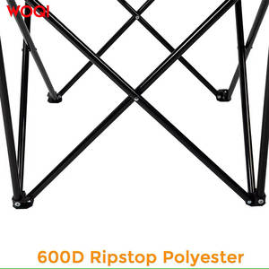 Chaise de plage pliable Woqi en tissu Oxford rouge, chaise de camping portable avec sac de transport, design minimaliste - Product Image 3