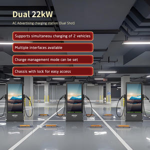 Afax เครื่องชาร์จ EV แบบติดพื้น32A 44kw ที่ชาร์จ EV สำหรับโฆษณาหน้าจอโฆษณา - Product Image 4