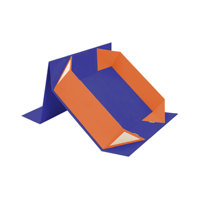 Maßgefertigte Luxus Faltbare Magnetische Geschenkbox Flache Zusammenklappbare Starre Klappbox Mit Griff Individueller Logodruck