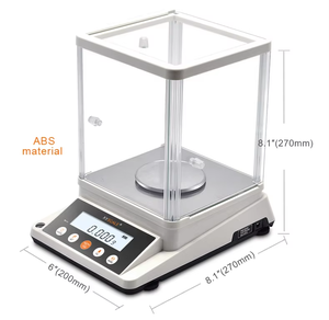 مقياس XINGYUN JA103P للوزن ووزن g ووزن رقمي بشاشة LCD للتوازن التحليلي 1 ملغ للمختبر - Product Image 2