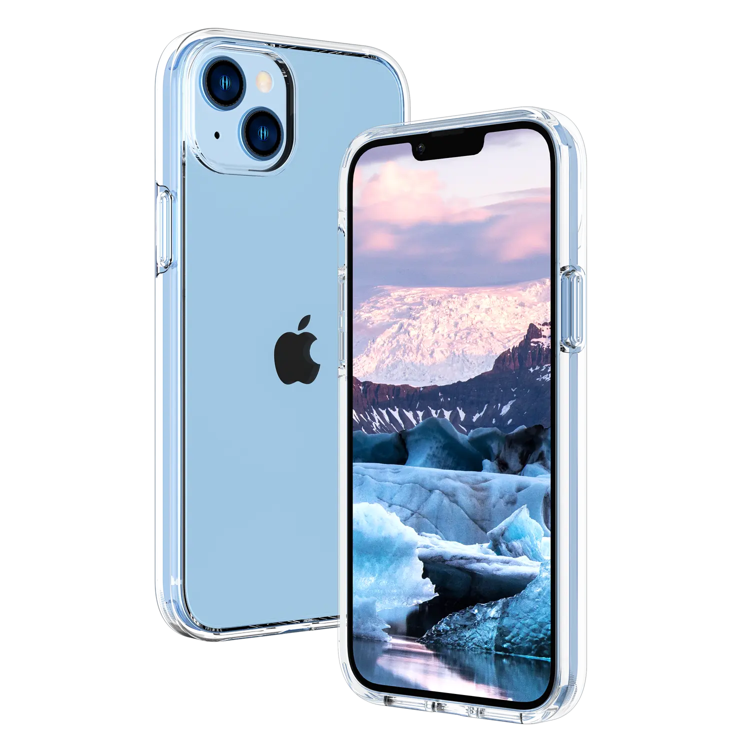 Hybrid 2 in 1 Phone Clear Case für iPhone 14/14Pro/14Plus/14ProMax Stoß feste transparente Rückseite 2,0mm für iPhone 14 Case