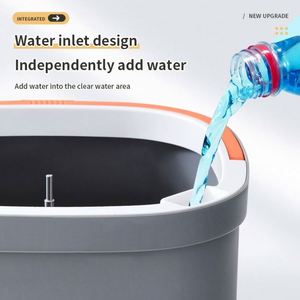 360 Degree Spin Magic Mop-Multi-Functional Stainless Steel Wet & Dry Mop Bucket Set 2 Mop Heads for Household Floor Cleaning - Product Image 4