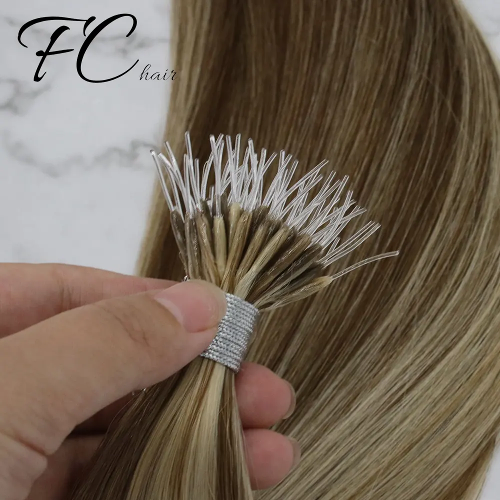 Direct factory price double drawn hair nano hair extensions Plastic Tip Keratin