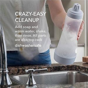 Yongli 1000ML <span class=keywords><strong>Dispensador</strong></span> <span class=keywords><strong>de</strong></span> <span class=keywords><strong>masa</strong></span> <span class=keywords><strong>de</strong></span> mano con bola agitadora <span class=keywords><strong>de</strong></span> acero inoxidable <span class=keywords><strong>para</strong></span> <span class=keywords><strong>cupcakes</strong></span>, muffins, gofres - Product Image 4