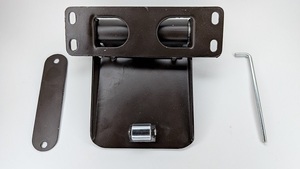 Ferme-porte automatique Hydro avec construction en aluminium MS et plastique PVC, finition noire en acier inoxydable, revêtement en poudre marron - Product Image 4