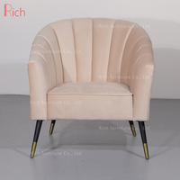Moderne best-seller Mobilier de maison de luxe Fauteuil de loisir Fauteuil simple moderne en velours vert turquoise sarcelle