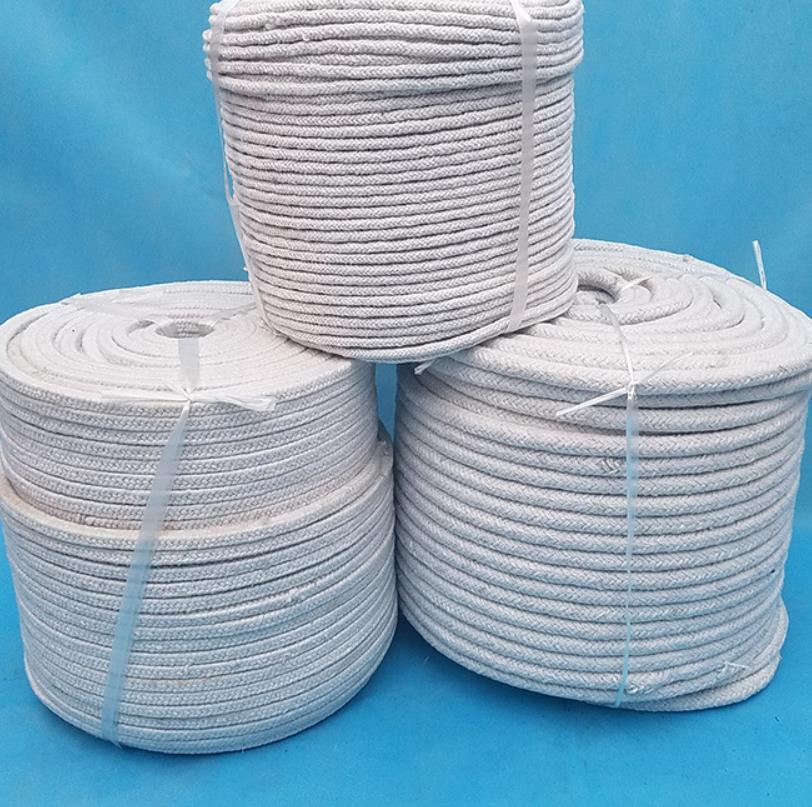 High quality ceramic fiber rope for high temperature pipe insulation and sealing