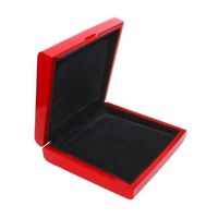 Boîte à bijoux rectangulaire multifonctionnelle en bois pour enfants avec doublure en velours, couleurs et logo personnalisables