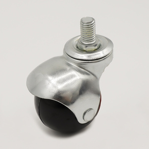 2 Inch Swivel pp Universal Office Chair Castors Supplier Ring Stem Furniture Castor 50mm Rubber Ball Caster Wheel for Sofa - Product Image 2