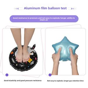 Globos de Aluminio en Forma de Corazón de 17 Pulgadas con Patrón de Corazón para Decoraciones de Bodas y Fiestas, Personalizables - Product Image 4