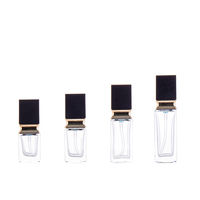 Crème pour le visage YB Skin Care, flacon pompe en verre carré avec bouchon noir, tailles 15-40 ml, emballage personnalisable avec impression sérigraphique