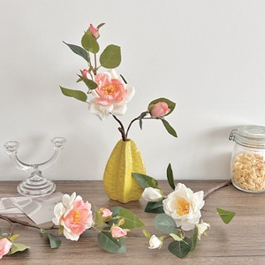 Jarrón de cerámica con forma de estrella de mar amarilla, jarrón con forma de fruta para decoración del hogar, estilo escandinavo - Product Image 4