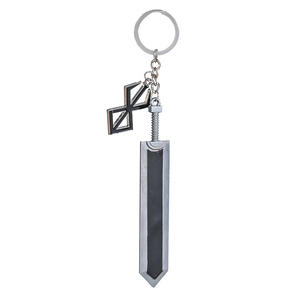 Porte-clés ZRM Anime en alliage de zinc noir, pendentif Épée de l'Épéeuse avec gravure laser, design épée de Dragon <span class=keywords><strong>Slayer</strong></span> du même style - Product Image 2