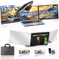 Moniteur portable triple écran pliable 15,6 pouces IPS FHD 60Hz USB-C pour Steam Deck Nintendo Switch Gaming, commande en gros OEM d'usine