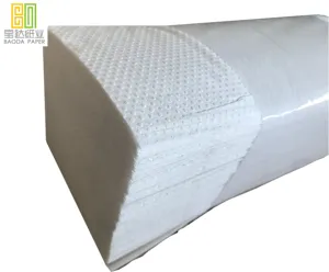 eco friendly wood pulp 2 ply embossed m fold single fold commercial paper towels hand tissue with high quality in China