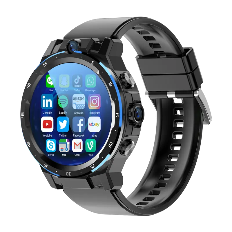 OEM 1.43inch Screen A5 Smartwatch Men Android 9.1 Wireless Projection 6G+128G GPS Smart Watch 2022