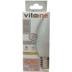 หลอดไฟ LED 5.5W 426lm E27 แสงธรรมชาติ 4000K - Product Image 2