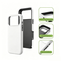Coque de téléphone magnétique de luxe robuste à double couche pour sublimation par transfert thermique, compatible avec iPhone 17 Air, 17 Pro Max, 16, 15, 14, 13, 12
