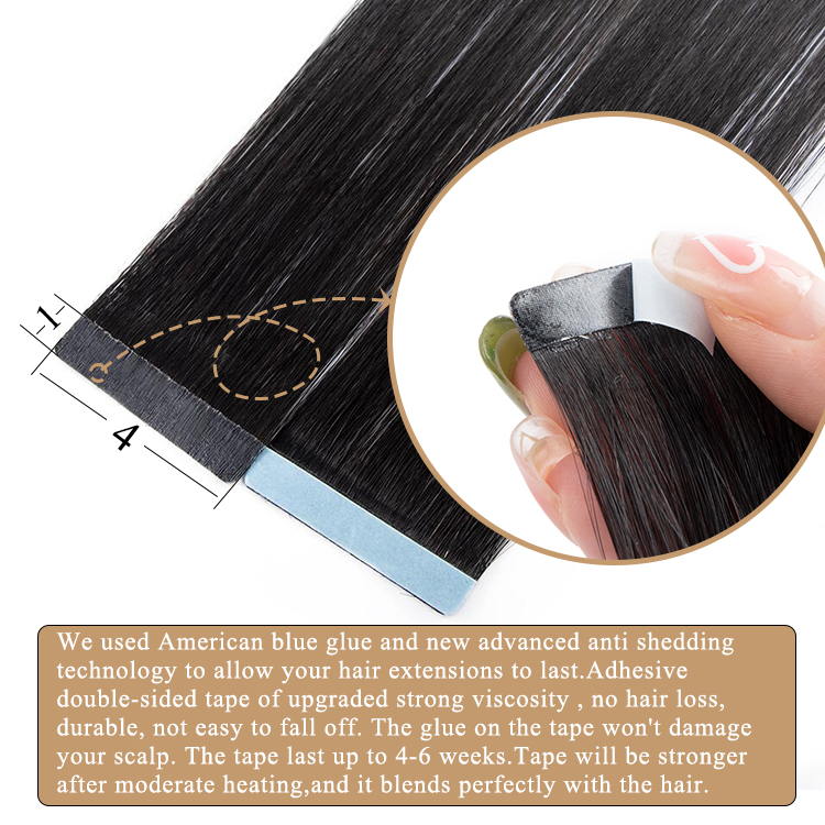 Ready to Ship Human Hair Tape in Extensions 10-30 Inches Factory