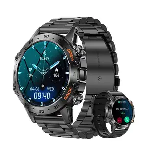 K52 مبيعات المصنع ساعة يد ذكية رياضية بشاشة مستديرة كاملة 1.39 بوصة من الفولاذ مقاس l موديل 2024