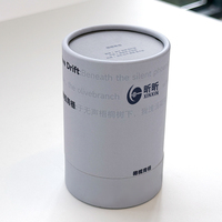 Emballage en tube de papier écologique personnalisé, boîte cylindrique de luxe recyclée pour flacon de parfum en verre, logo personnalisé