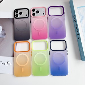 เคสโทรศัพท์มือถือแบบกันกระแทก ขอบแม่เหล็กด้าน สีไล่ระดับ ป้องกันกล้องเต็มรูปแบบ สำหรับ iPhone 17 Pro Max - Product Image 5