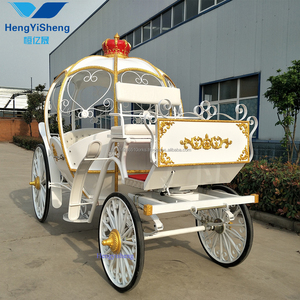Calabaza eléctrica de acero de alta calidad, carruaje tirado por caballos, 4 ruedas, transporte especial para turismo, turismo y bodas, venta - Product Image 2