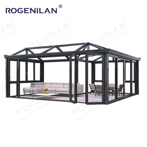 Rogen ilan Großhandel Modular Vorgefertigtes Aluminium Laminat Glas Wintergarten Villa Wintergarten Gewächshaus - Product Image 2