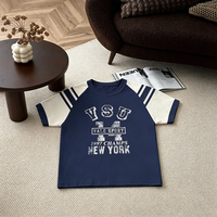 T-shirt rétro pour homme, imprimé Champs 1997, manches raglan, style vintage, streetwear sportif, t-shirt décontracté à manches courtes pour homme