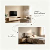 Diffuseur d'arômes intelligent Z03L avec télécommande par application, grande capacité 100 ml, diffusion silencieuse d'huiles essentielles, rechargeable