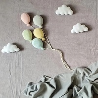Neues Plüsch-Stoff-Wolkenballon-Set Kinderfotografie-Requisiten & Dekorationen für Posing (3-6 Jahre)