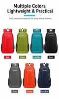 Sac à dos pliable avec logo personnalisé, vente en gros, cadeau d'entreprise, résistant à l'eau, Ripstop, pliable, voyage, randonnée, extérieur, multi-poches