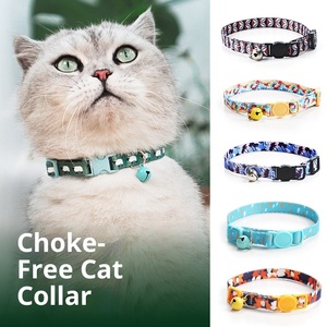 Collar de Lujo con Diseño Original para Gatos, Collar Tejido con Campana, Anti-Asfixia, Hebilla de Seguridad Cómoda, para Todas las Estaciones - Product Image 2