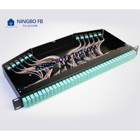 19 pouces lc con conexion MPO MTP fibre optique boîtes à bornes panneau de brassage cassette fibre optique rack montage mural odf coulissant